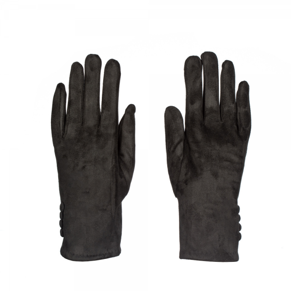 Γυναικεία γάντια Nika μαύρα, 3 - Kalapod.gr